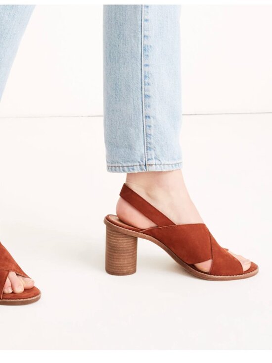 Madewell Shoes - Madewell "Ruthie" Women's Crisscross Sandal in Nubuck Leather Suede-Size 6